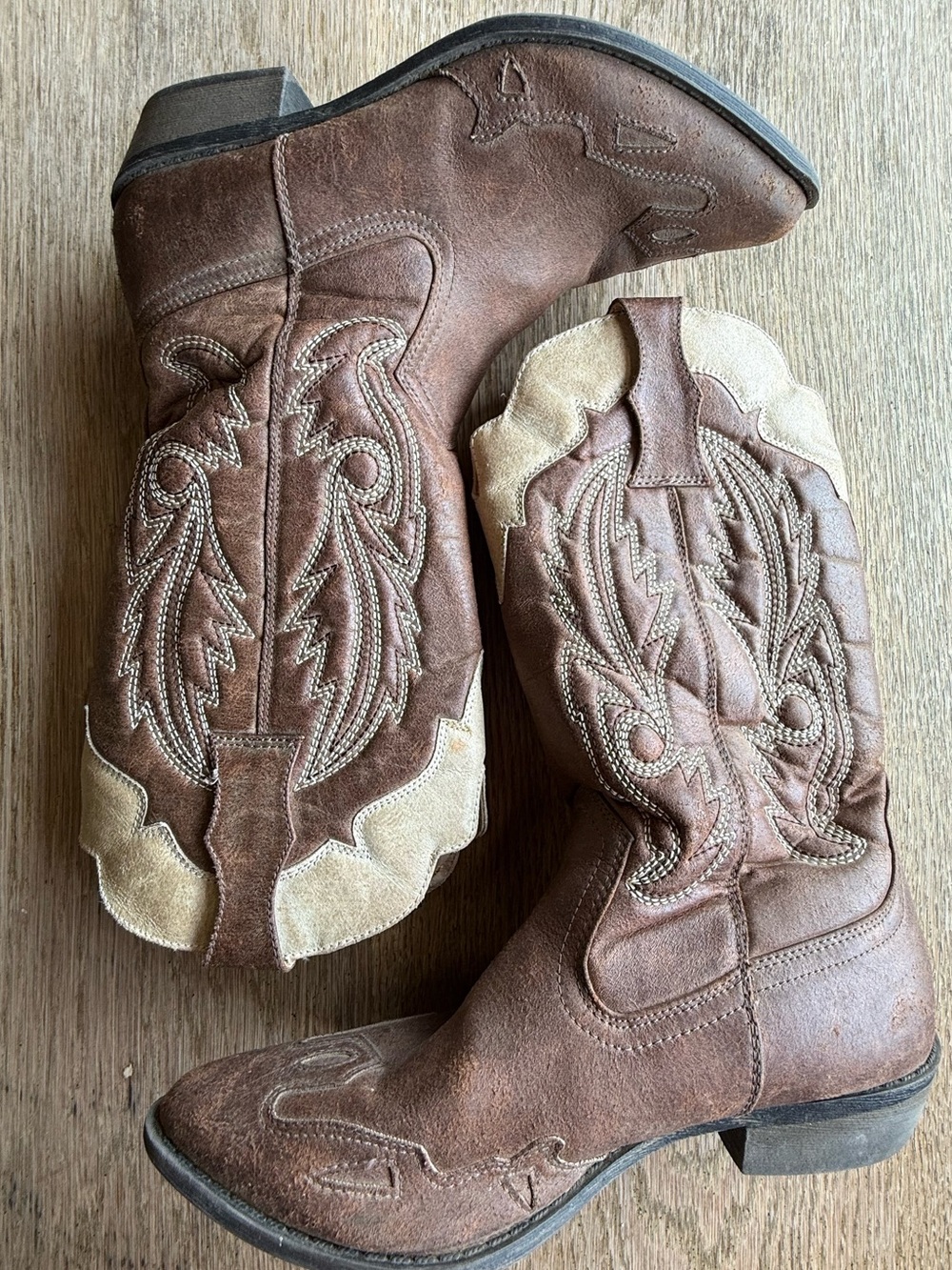 Coconuts by Matisse “Cimmaron” Western Boots – Women’s Size 7.5M Brown & Tan - Picture 3 of 9